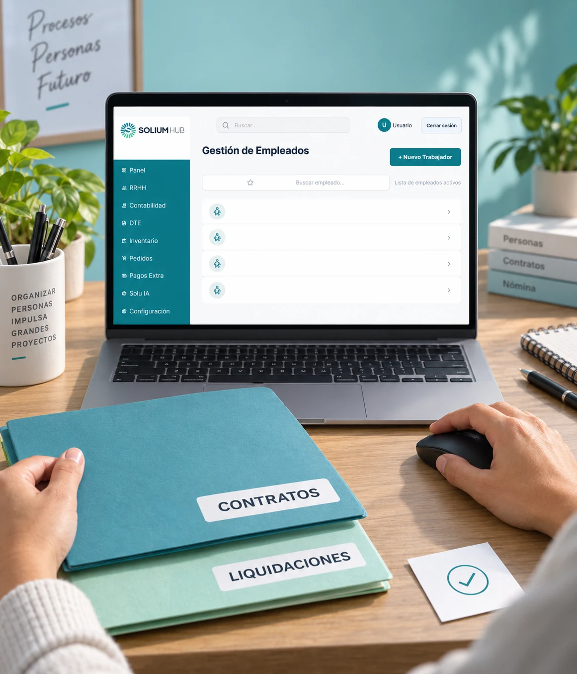 Gestión de empleados, contratos y remuneraciones en Solium Hub