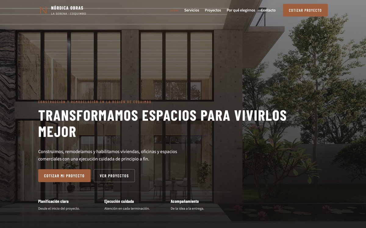 Inicio del sitio Nórdica